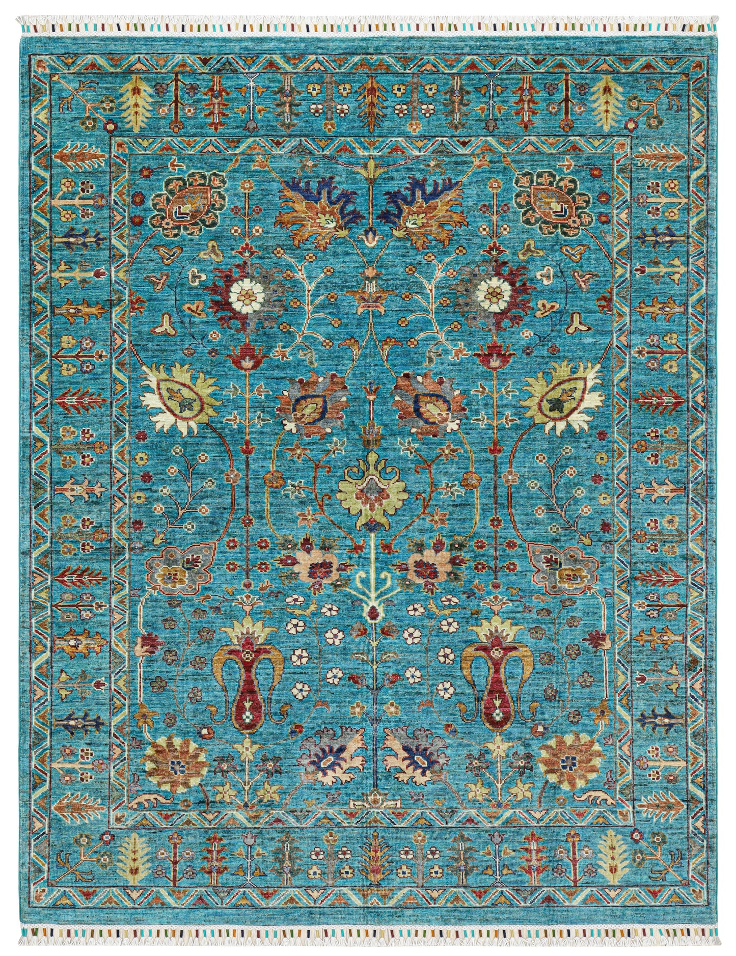 Sultani Aqua Blue Rug - 2.01*1.57