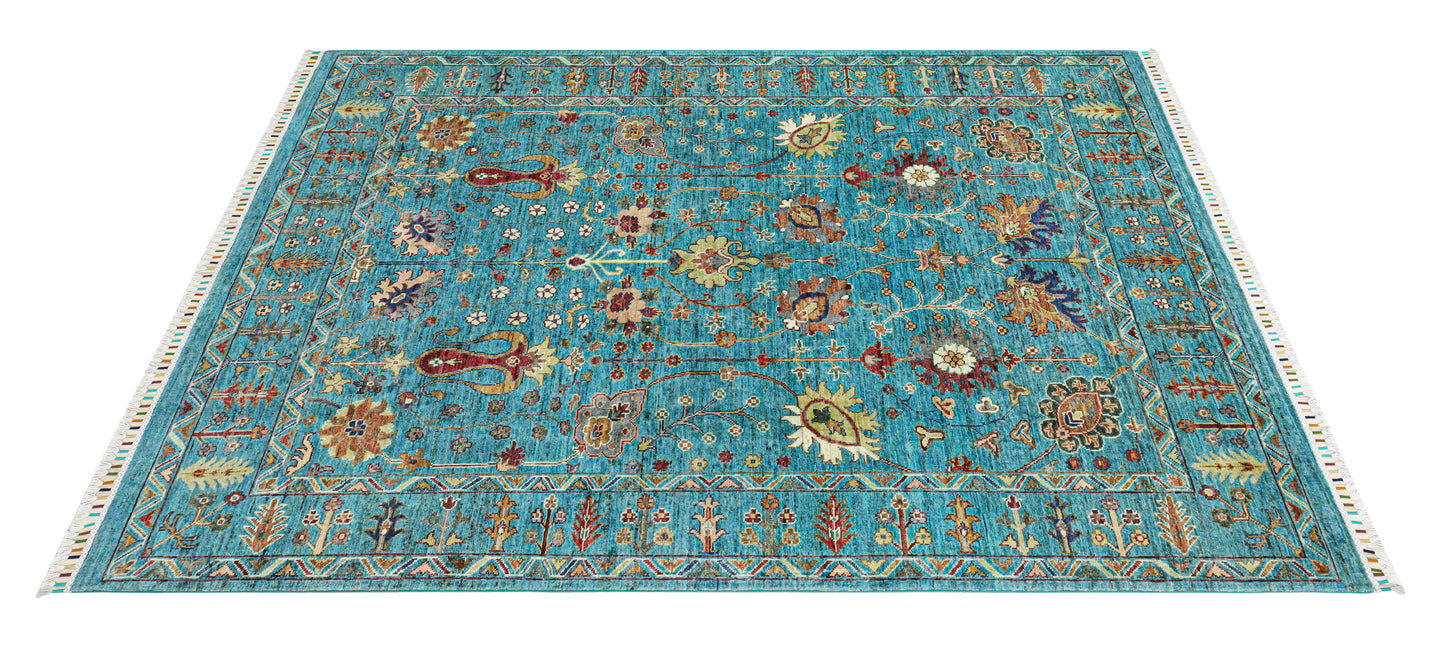 Sultani Aqua Blue Rug - 2.01*1.57
