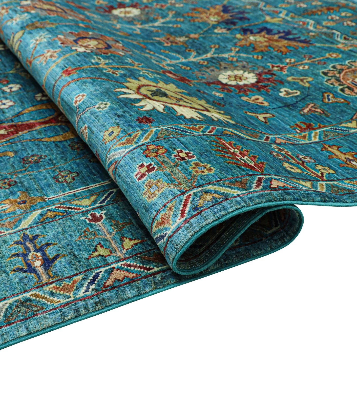 Sultani Aqua Blue Rug - 2.01*1.57