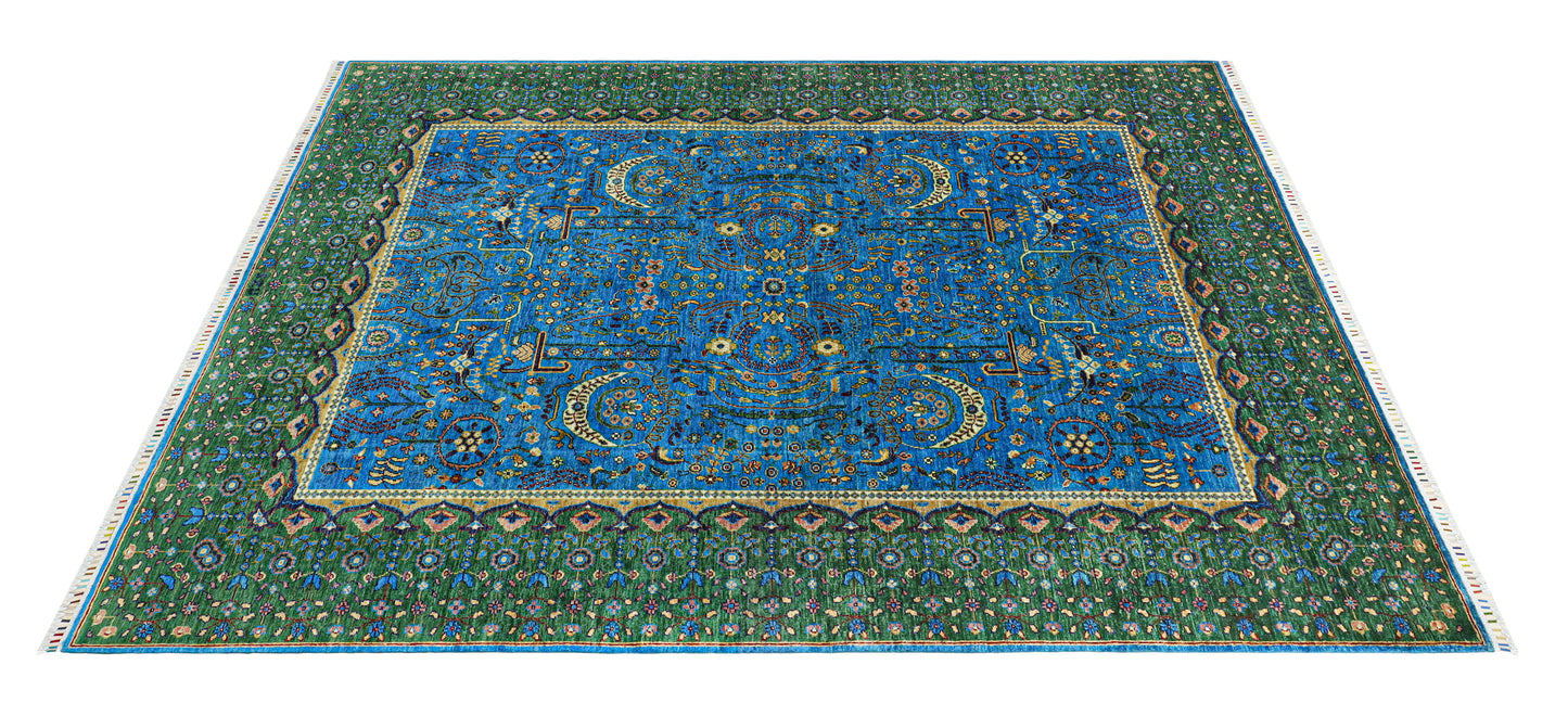 Sultani Hand Knotted Rug- 3.06*2.45