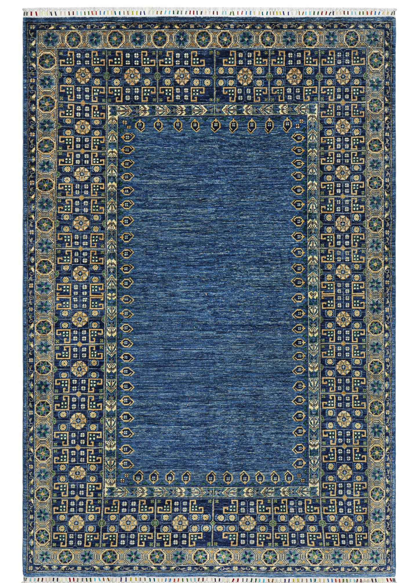 Shahi Design Blue Hand Knotted Rug - 3.05*2.00