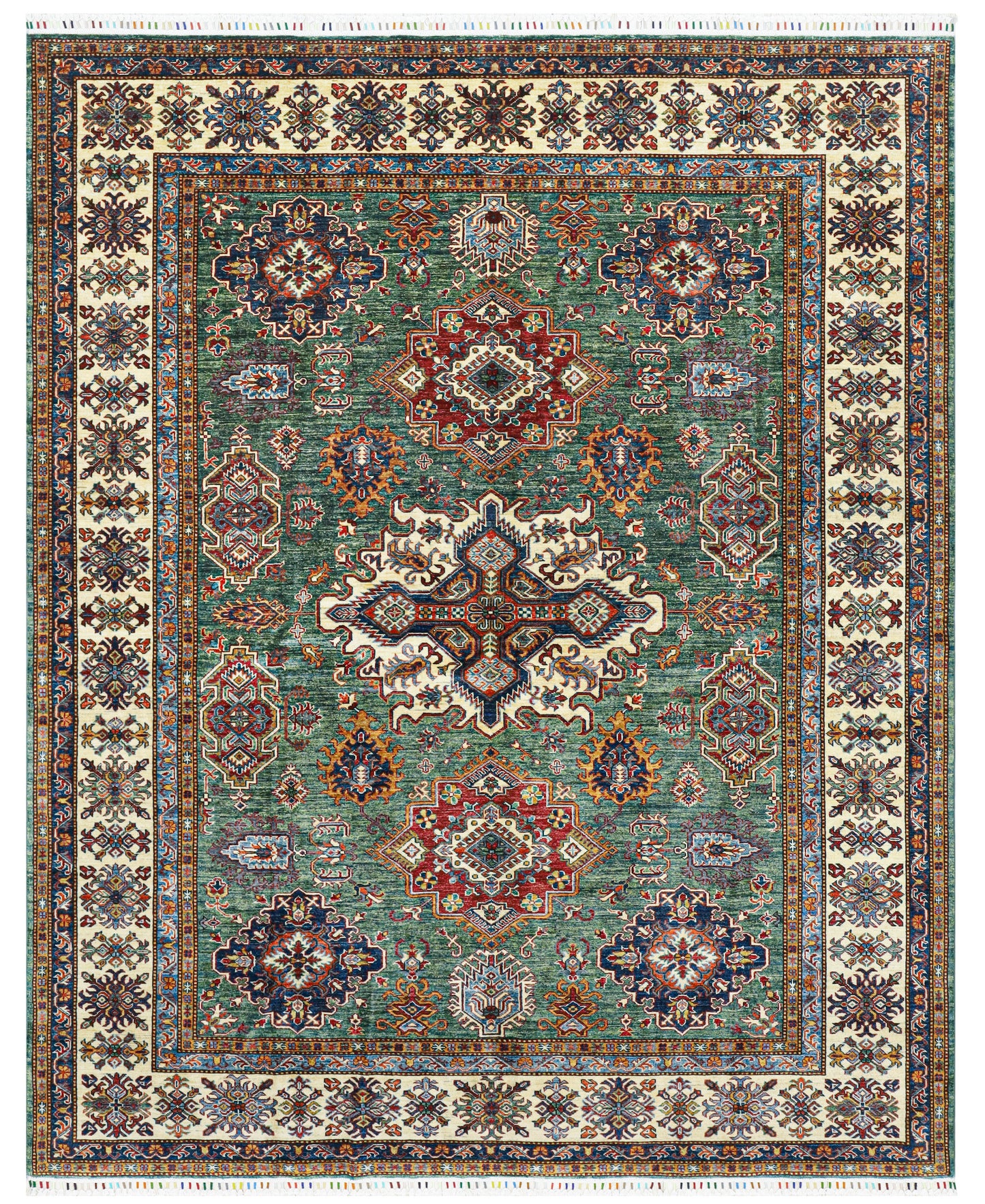 Supreme Kazak Green Rug - 3.10*2.45