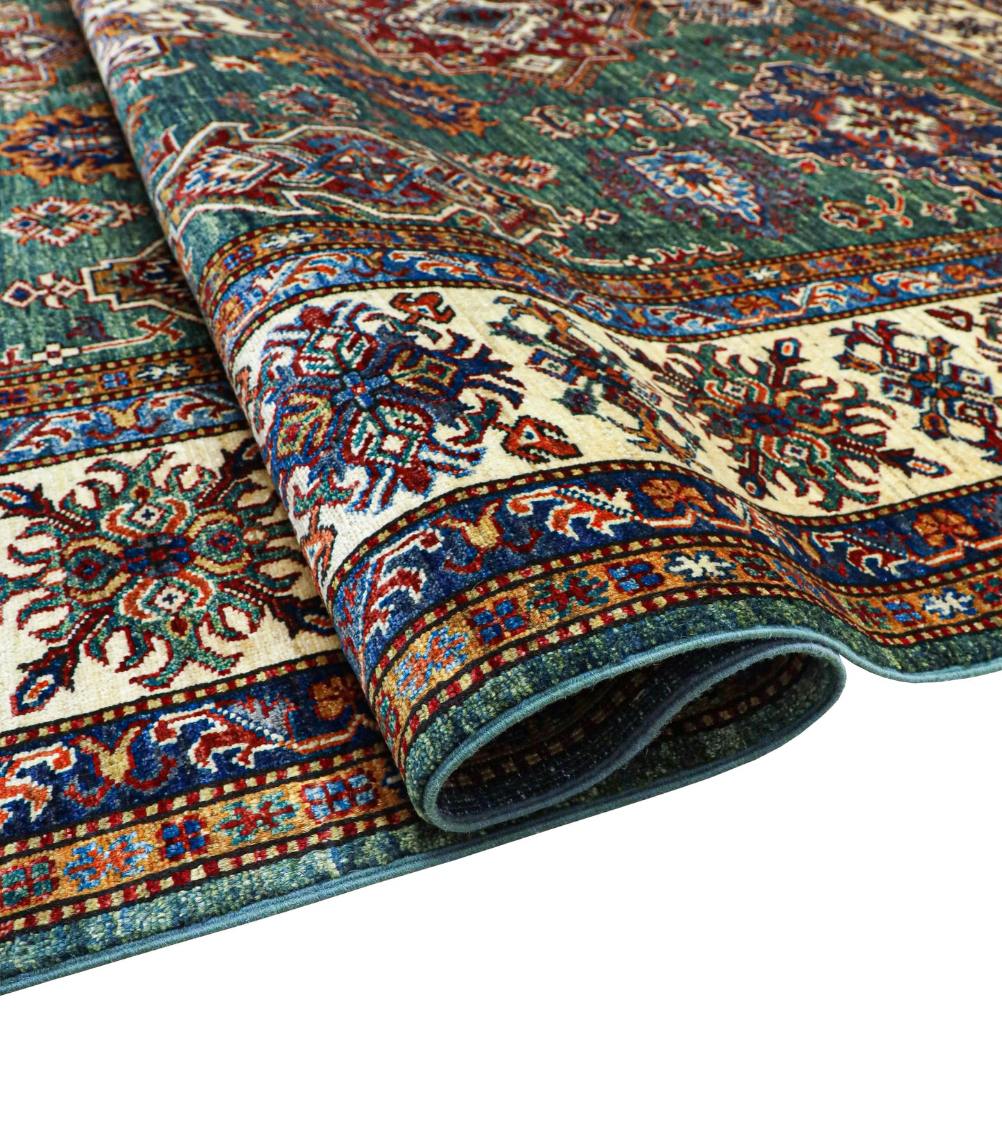 Supreme Kazak Green Rug - 3.10*2.45