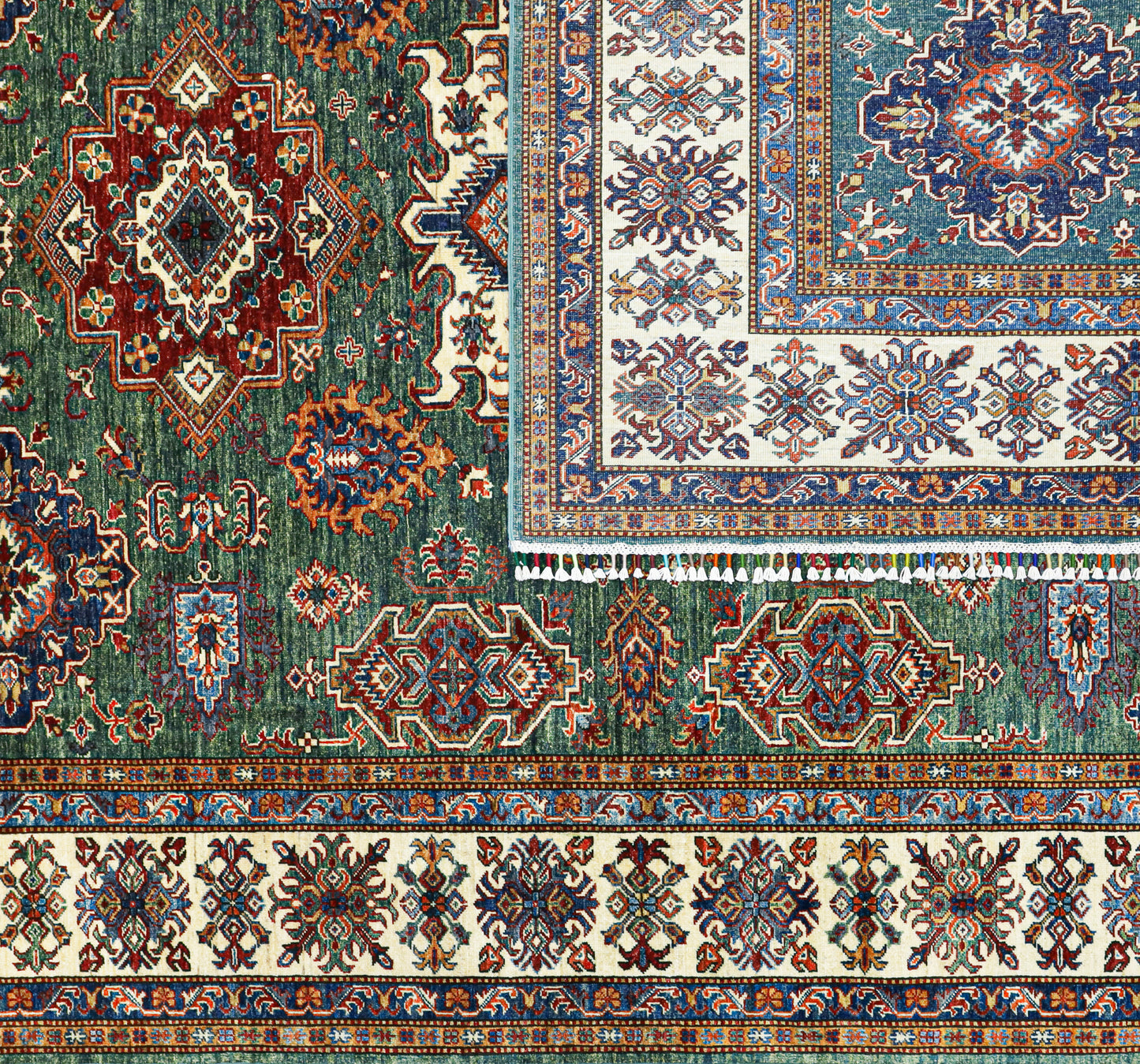 Supreme Kazak Green Rug - 3.10*2.45