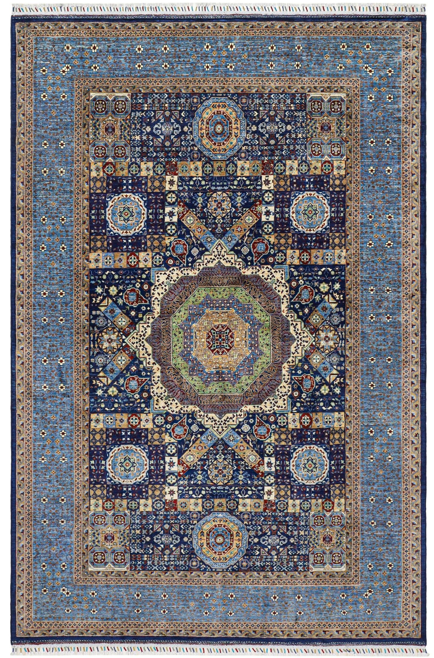 Mamluk Navy Blue Rug - 3.07*1.95
