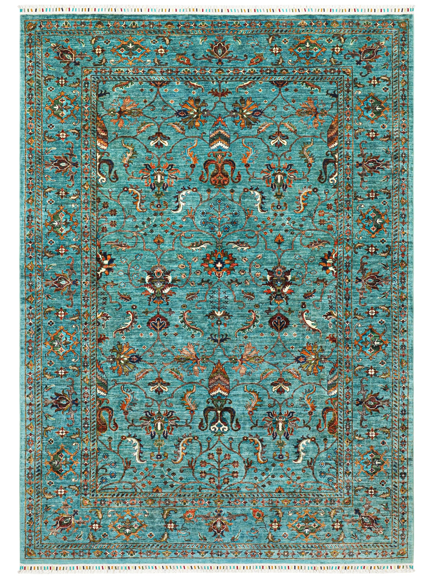 Sultani Aqua Blue Rug- 2.93*2.09