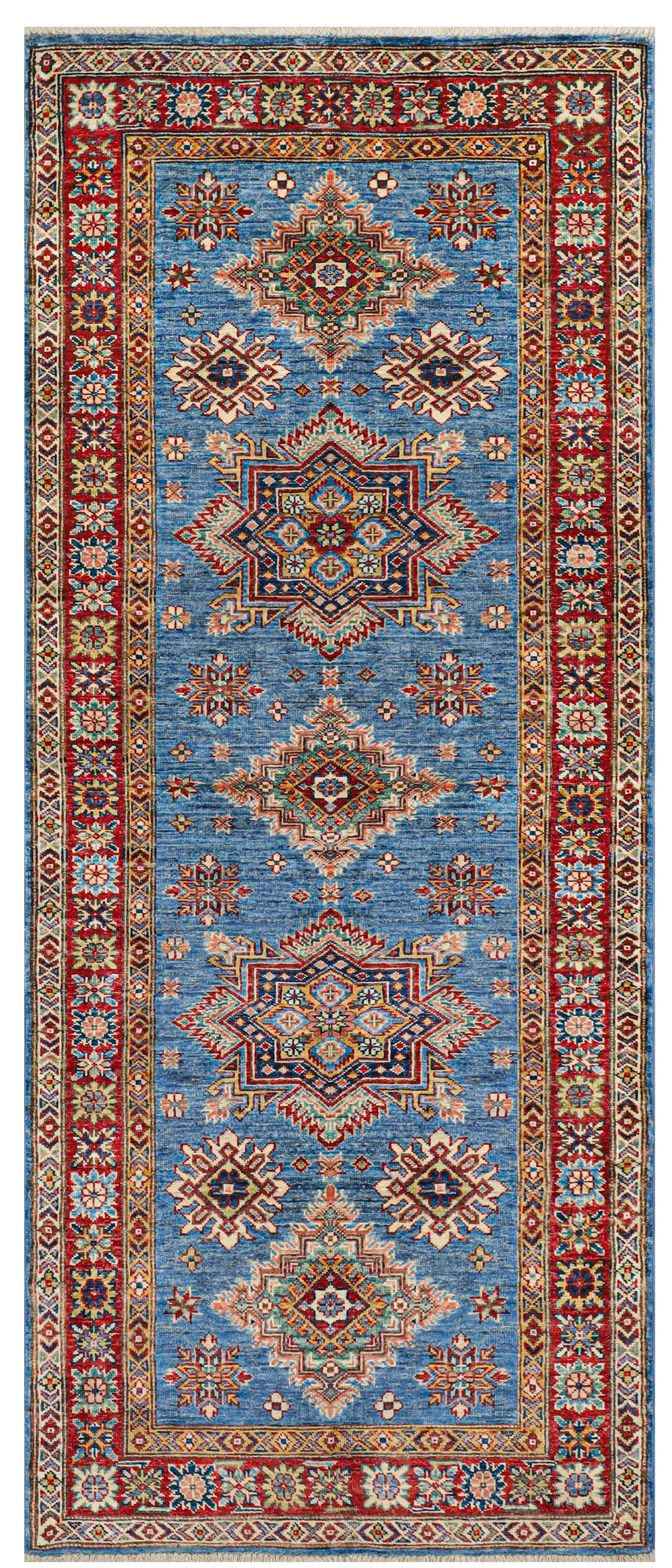 Kazak Blue Runner- 2.56*1.05