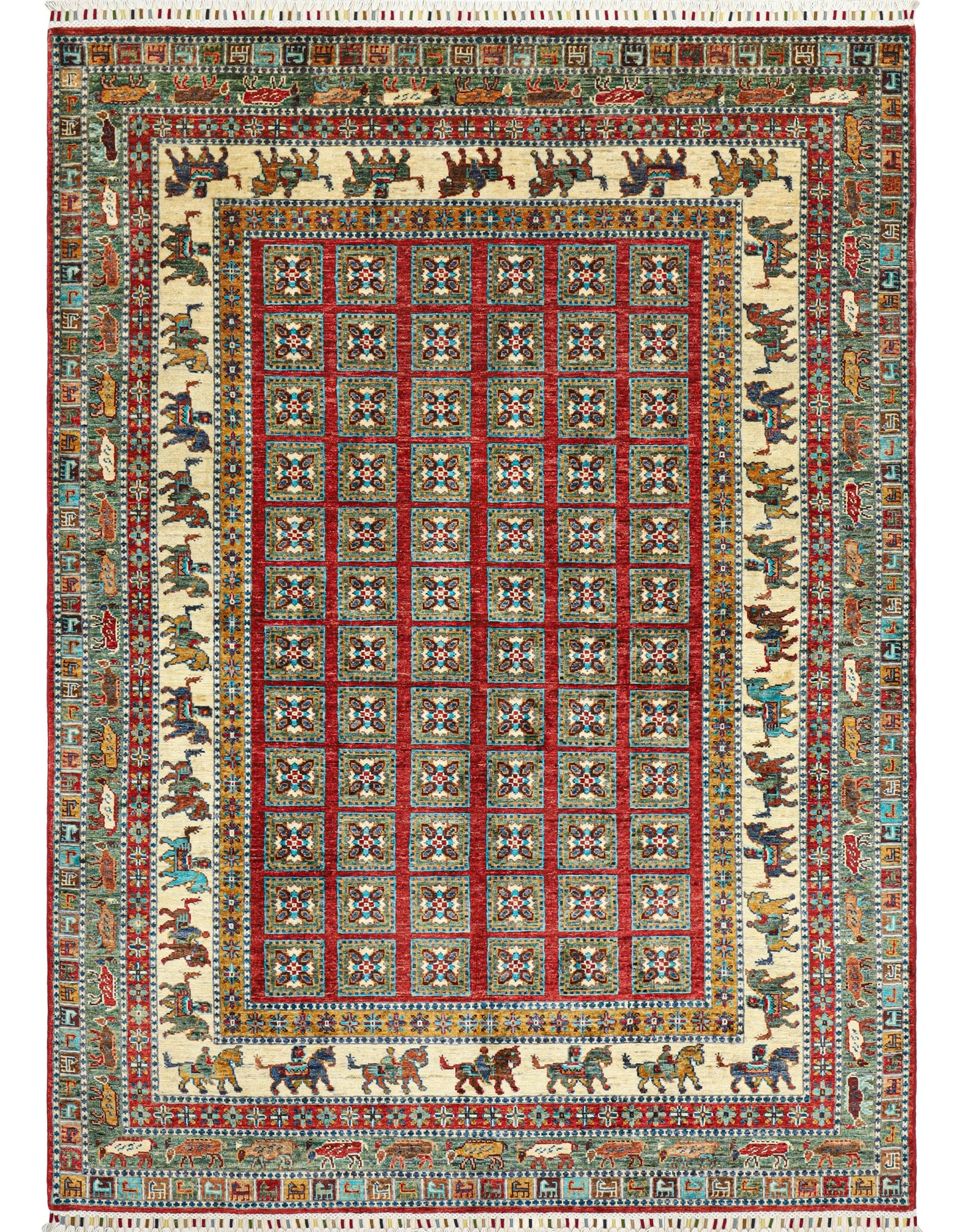 Shahi Lashkargah Hand Knotted Rug - 2.41*1.71