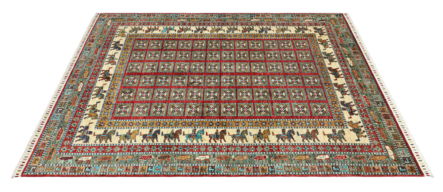 Shahi Lashkargah Hand Knotted Rug - 2.41*1.71
