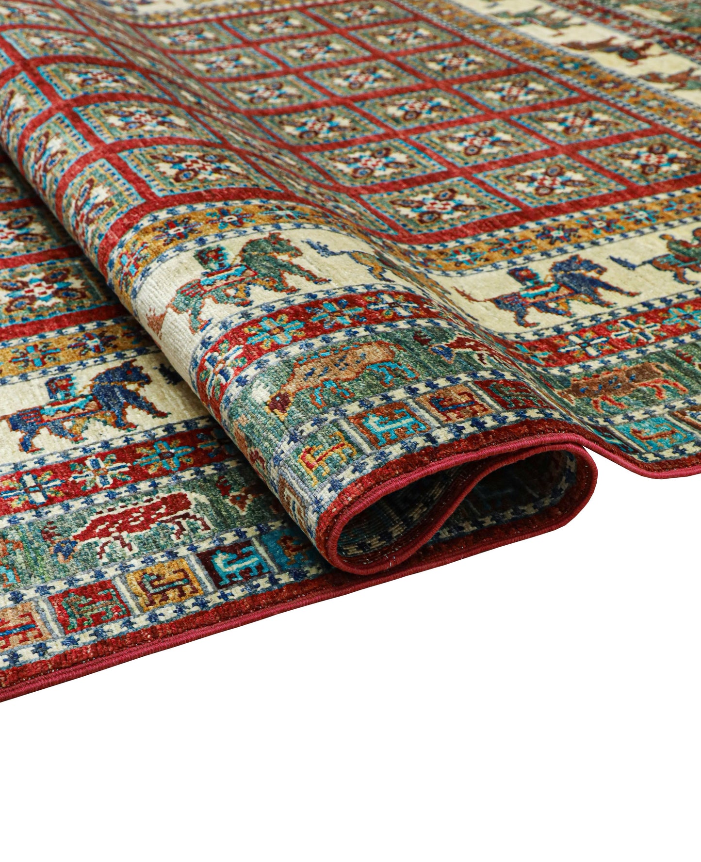 Shahi Lashkargah Hand Knotted Rug - 2.41*1.71