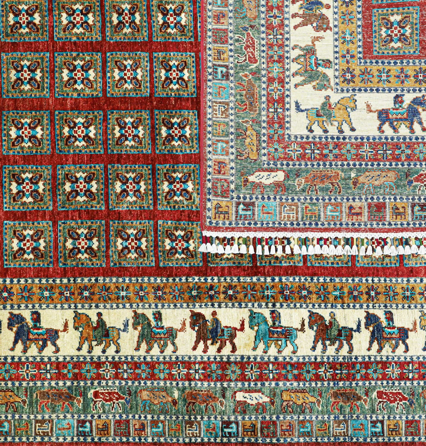 Shahi Lashkargah Hand Knotted Rug - 2.41*1.71
