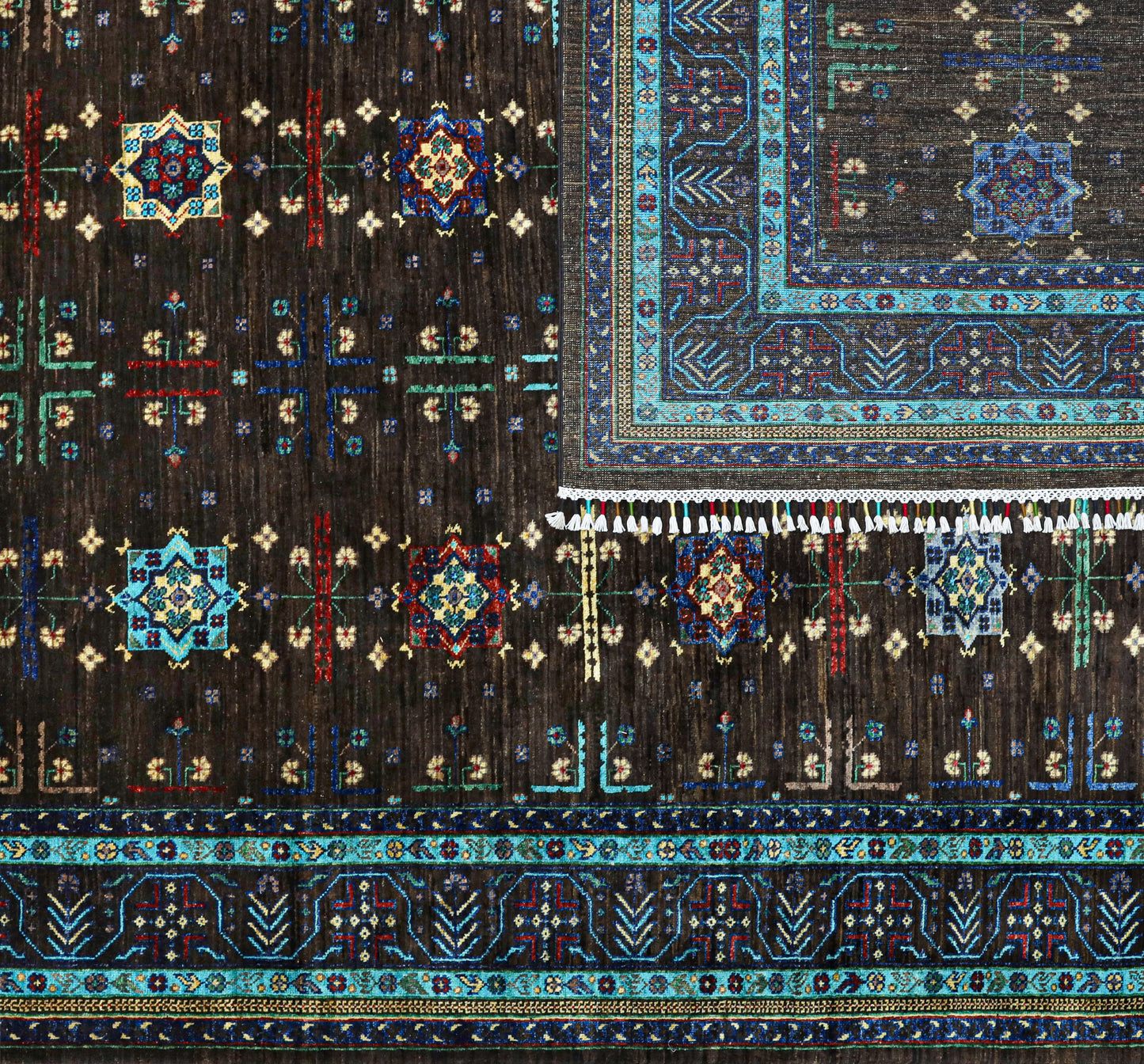 Supreme Bukhara Hand Knotted Rug - 3.08*2.48