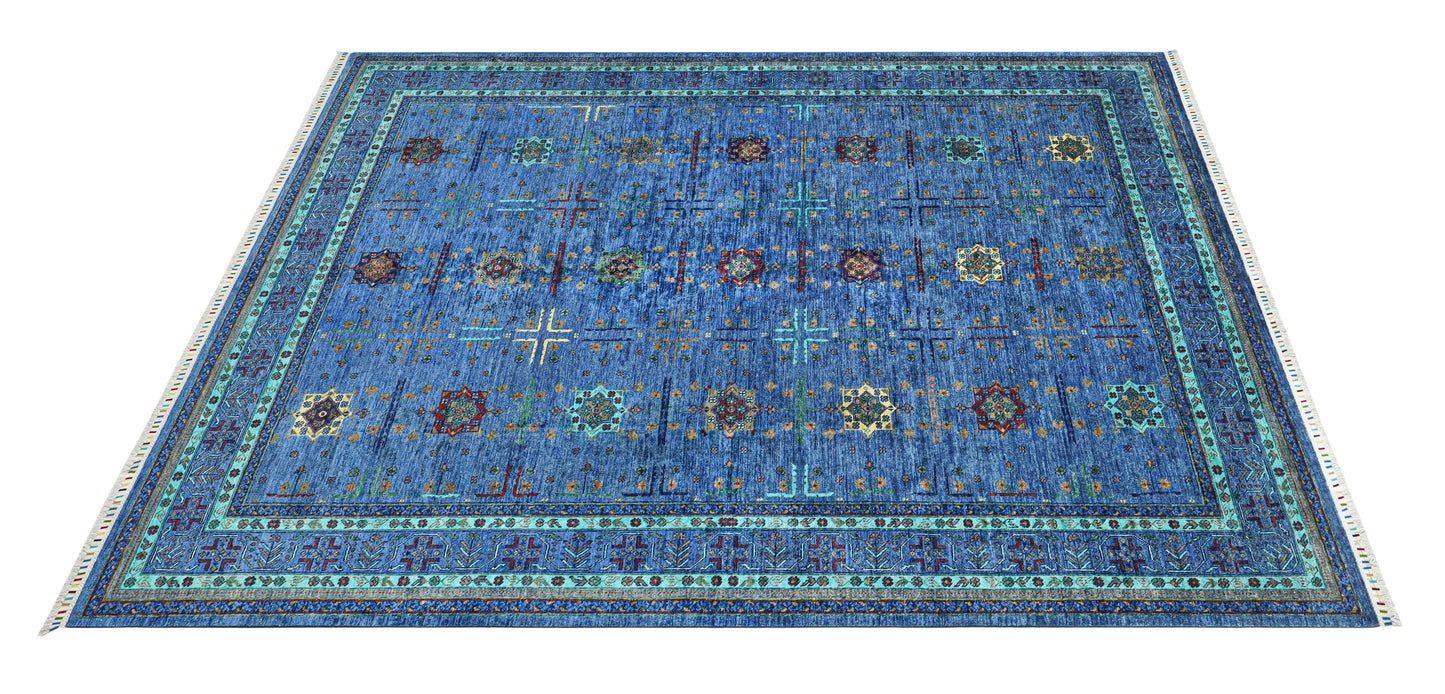 Supreme Bukhara Blue Rug - 3.03*2.47