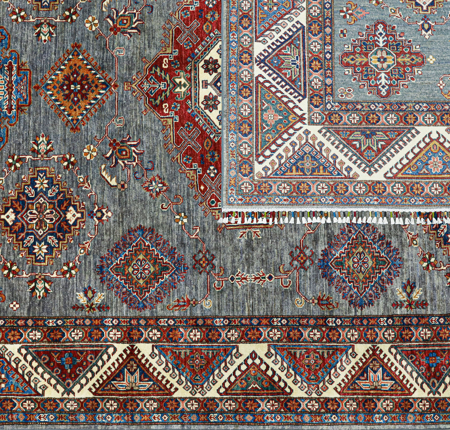 Supreme Kazak Grey Rug - 3.16*2.42