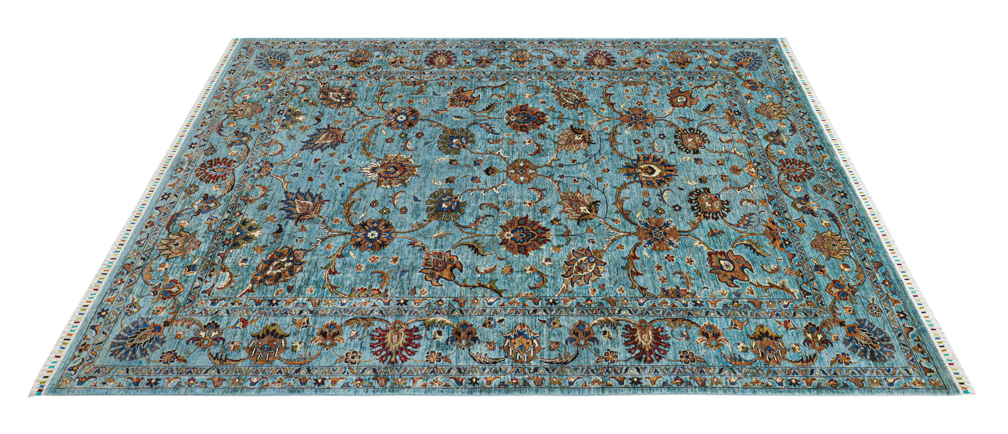 Sultani Aqua Blue Rug - 3.01*2.06