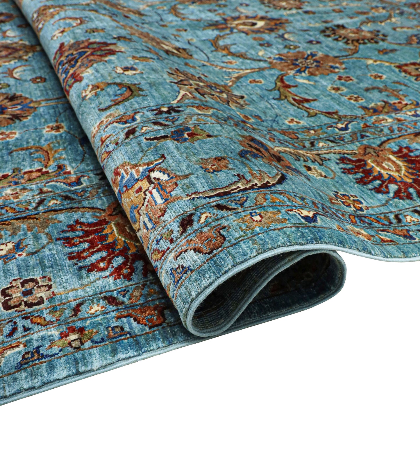 Sultani Aqua Blue Rug - 3.01*2.06