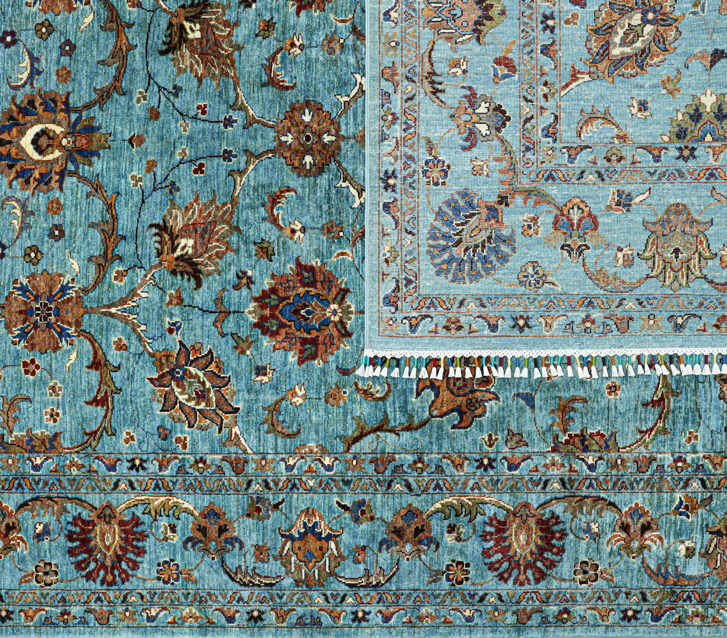 Sultani Aqua Blue Rug - 3.01*2.06