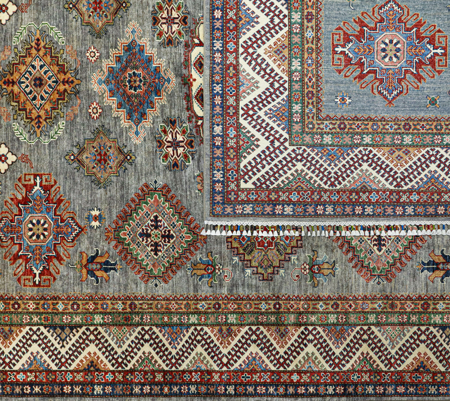 Supreme Kazak Grey Rug - 3.00*2.46