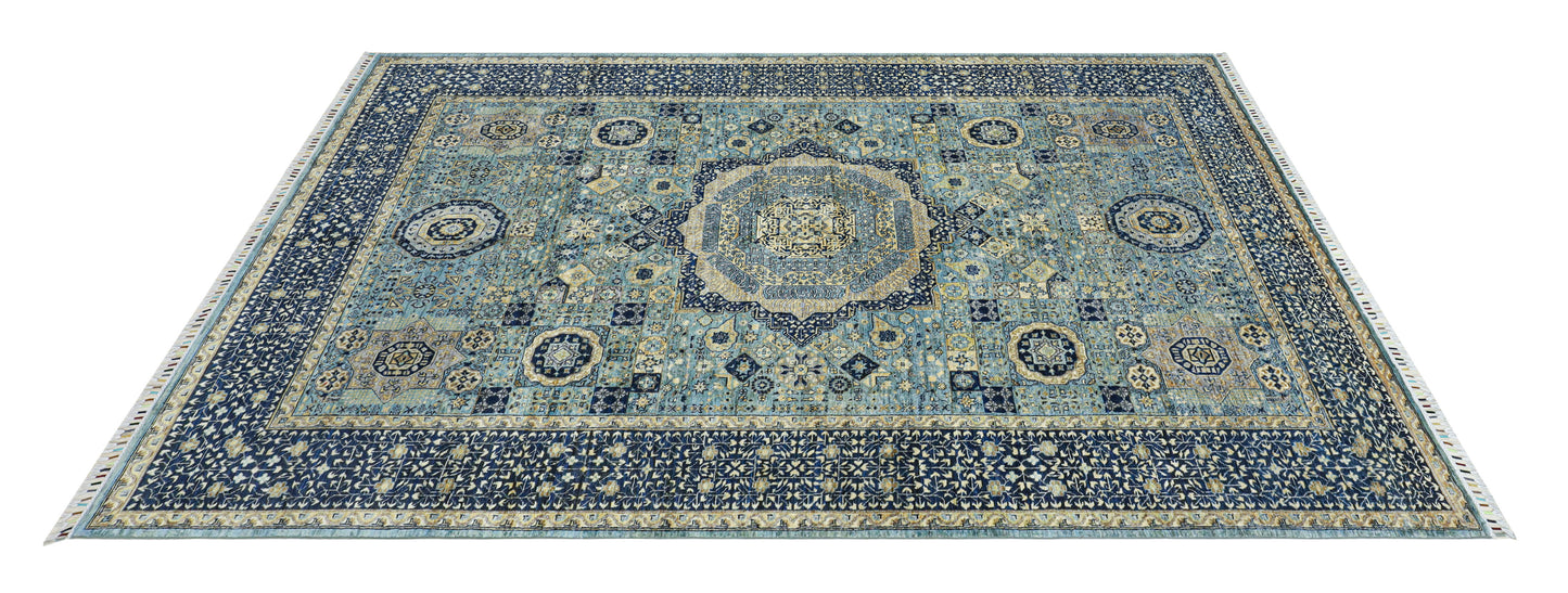 Mamluk Hand Knotted Rug - 3.28*2.01