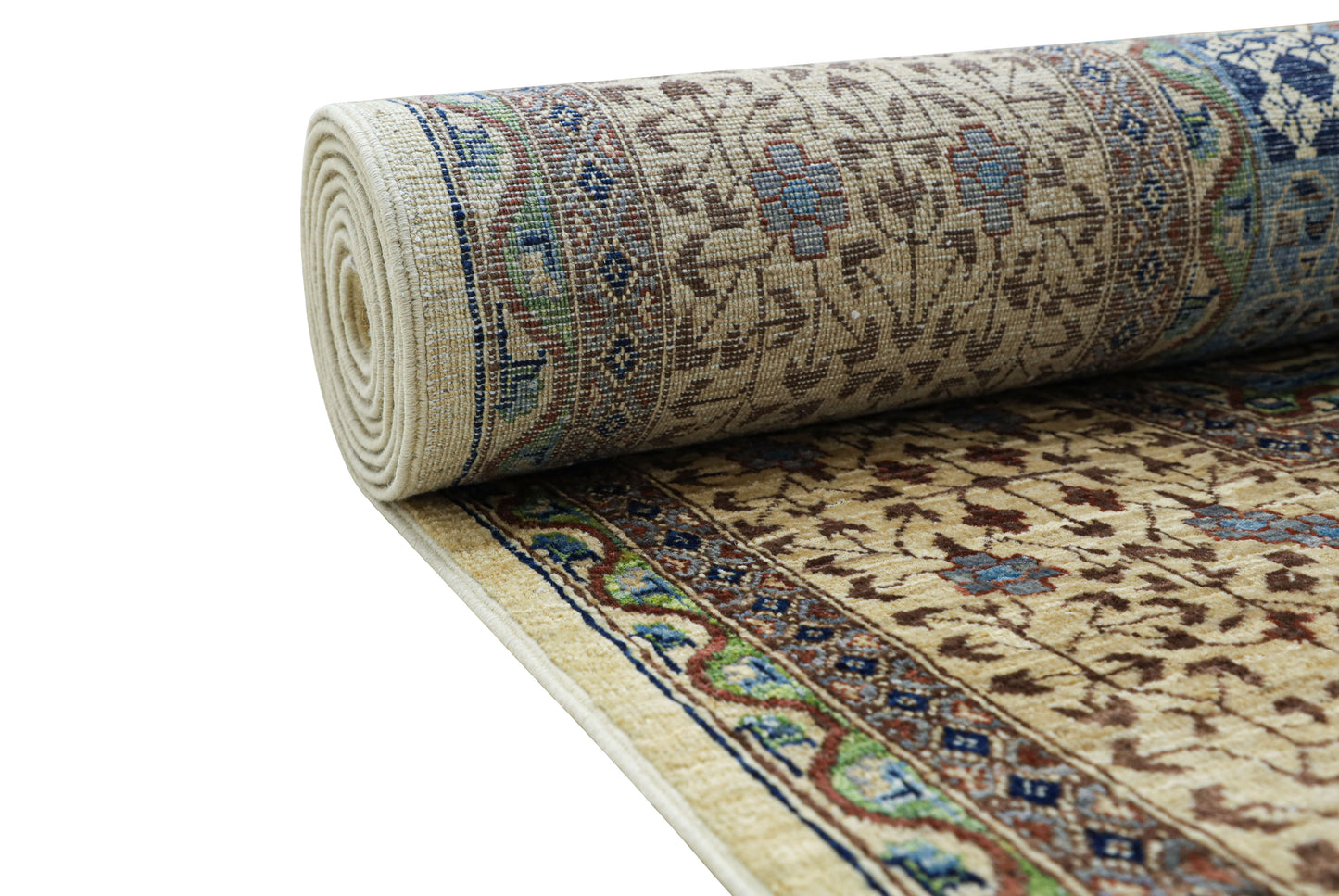 Mamluk Beige and Blue Rug - 2.96*1.97
