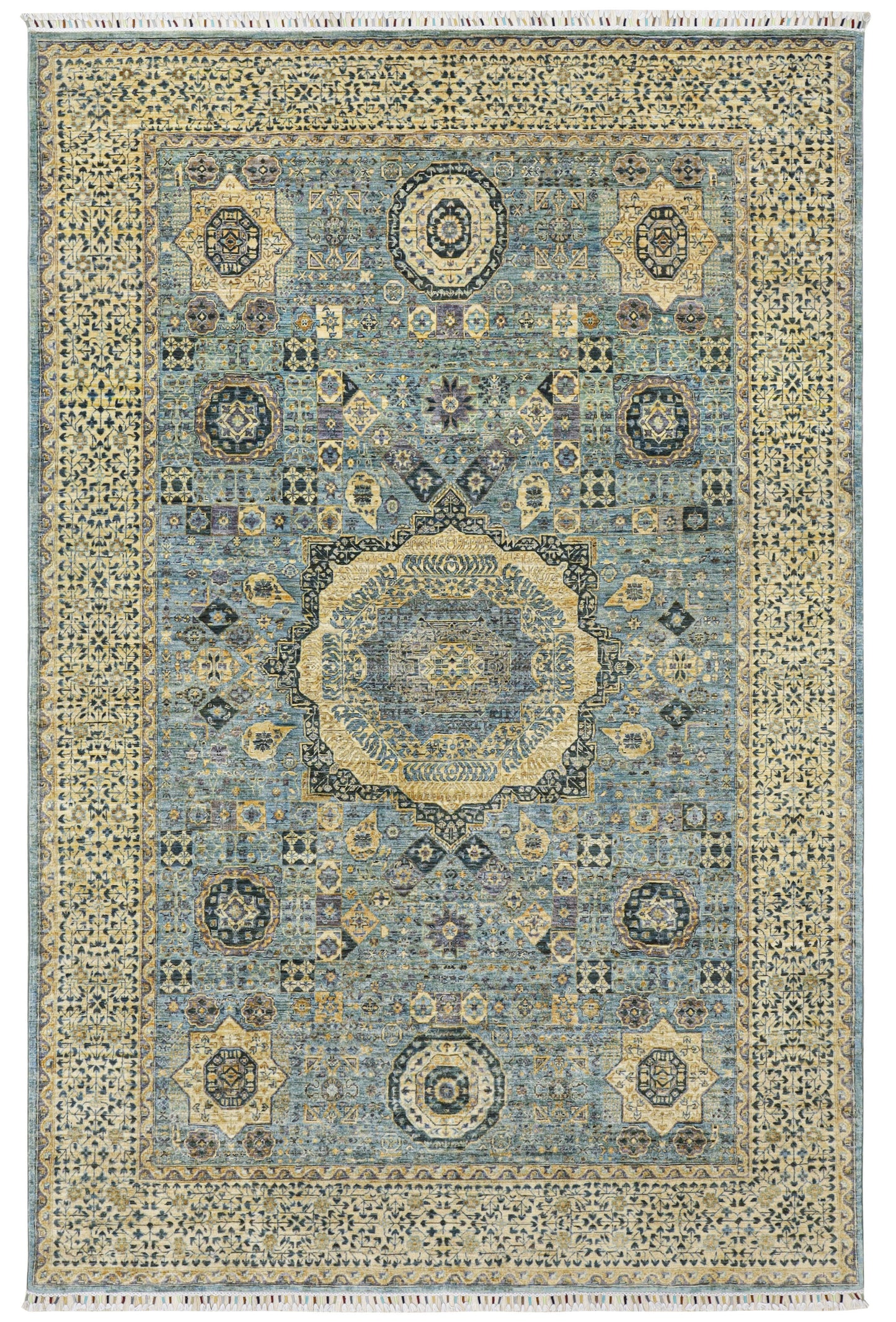 Mamluk Hand Knotted Rug - 3.15*2.03