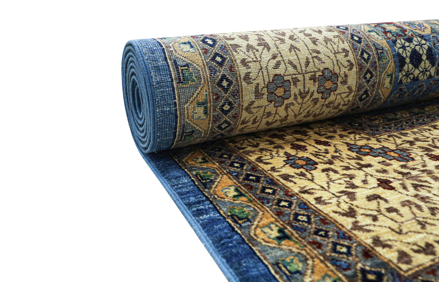 Mamluk Beige and Blue Rug - 2.97*2.05