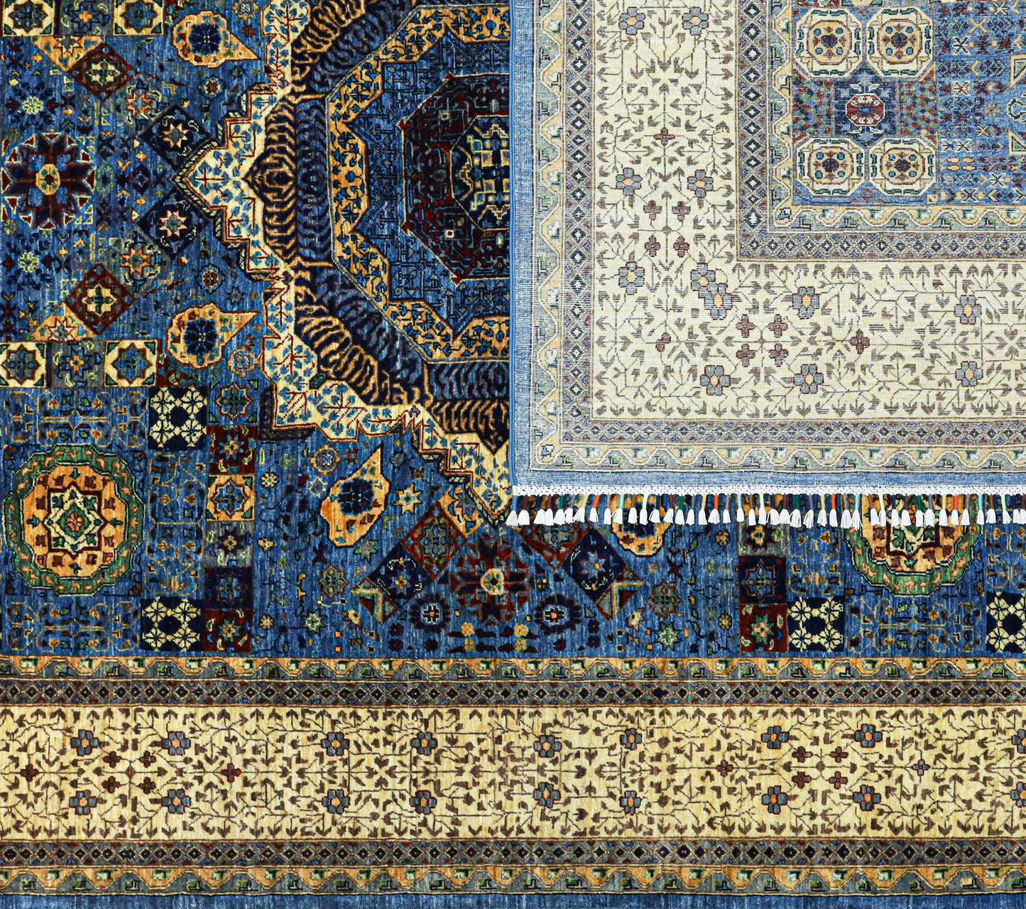 Mamluk Beige and Blue Rug - 2.97*2.05