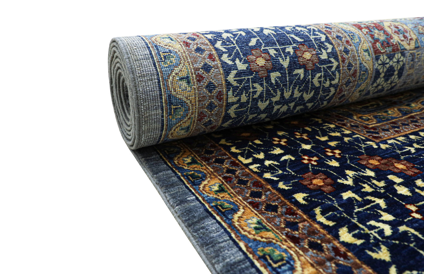 Mamluk Blue and Navy Blue Rug - 2.96*2.03
