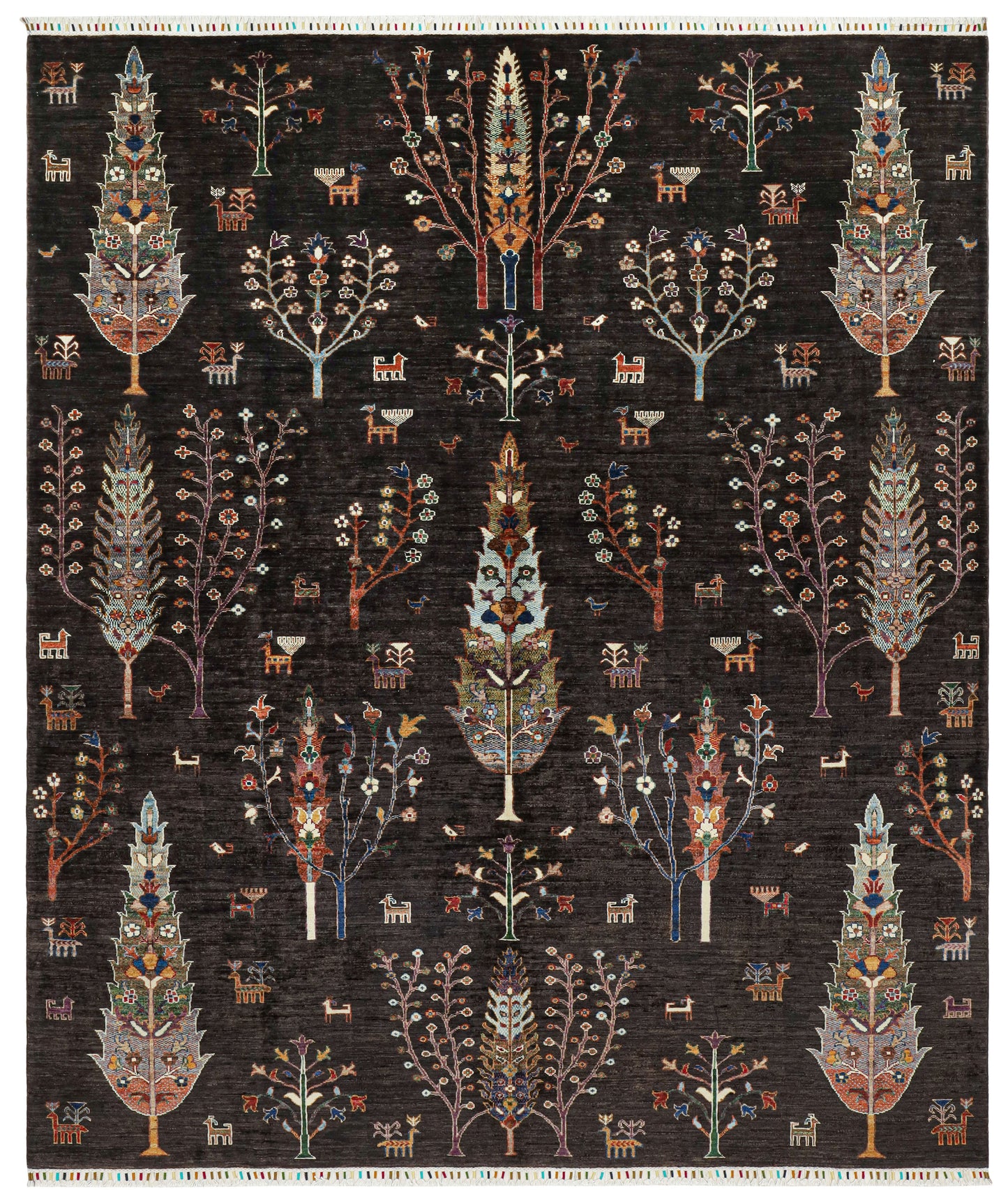 Sultani Pictorial Hand Knotted Rug - 3.08*2.53