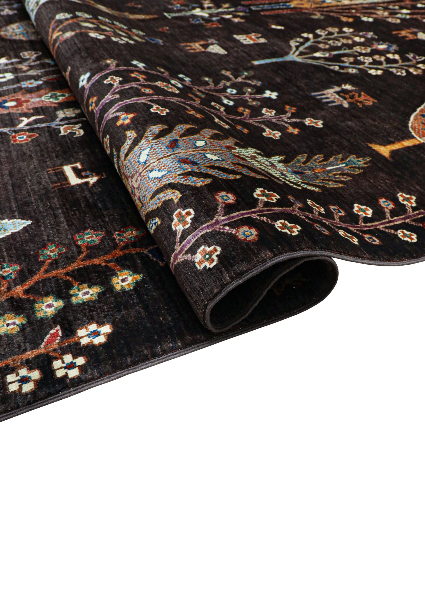 Sultani Pictorial Hand Knotted Rug - 3.08*2.53