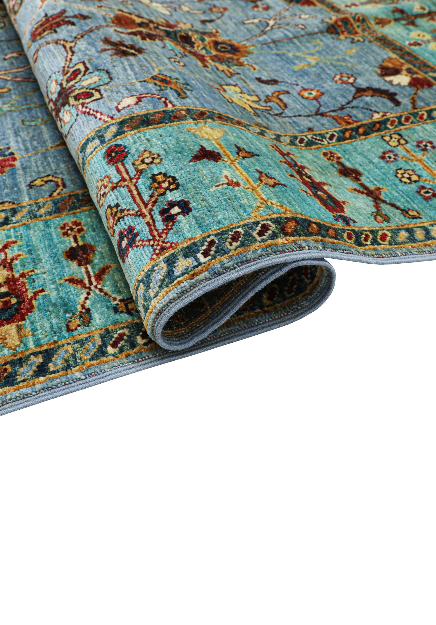 Amiri Blue and Green Rug - 1.44*1.04