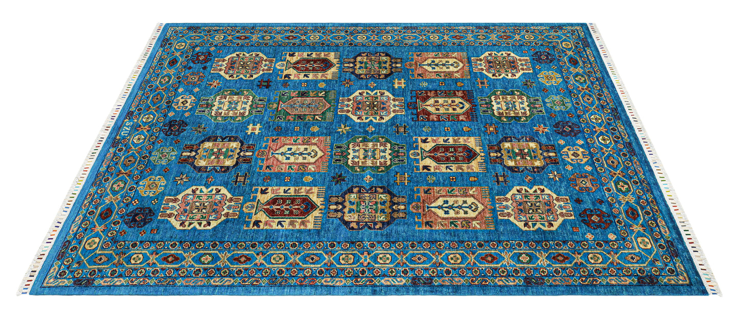 Waziri Blue Hand Knotted Rug - 2.44*1.74
