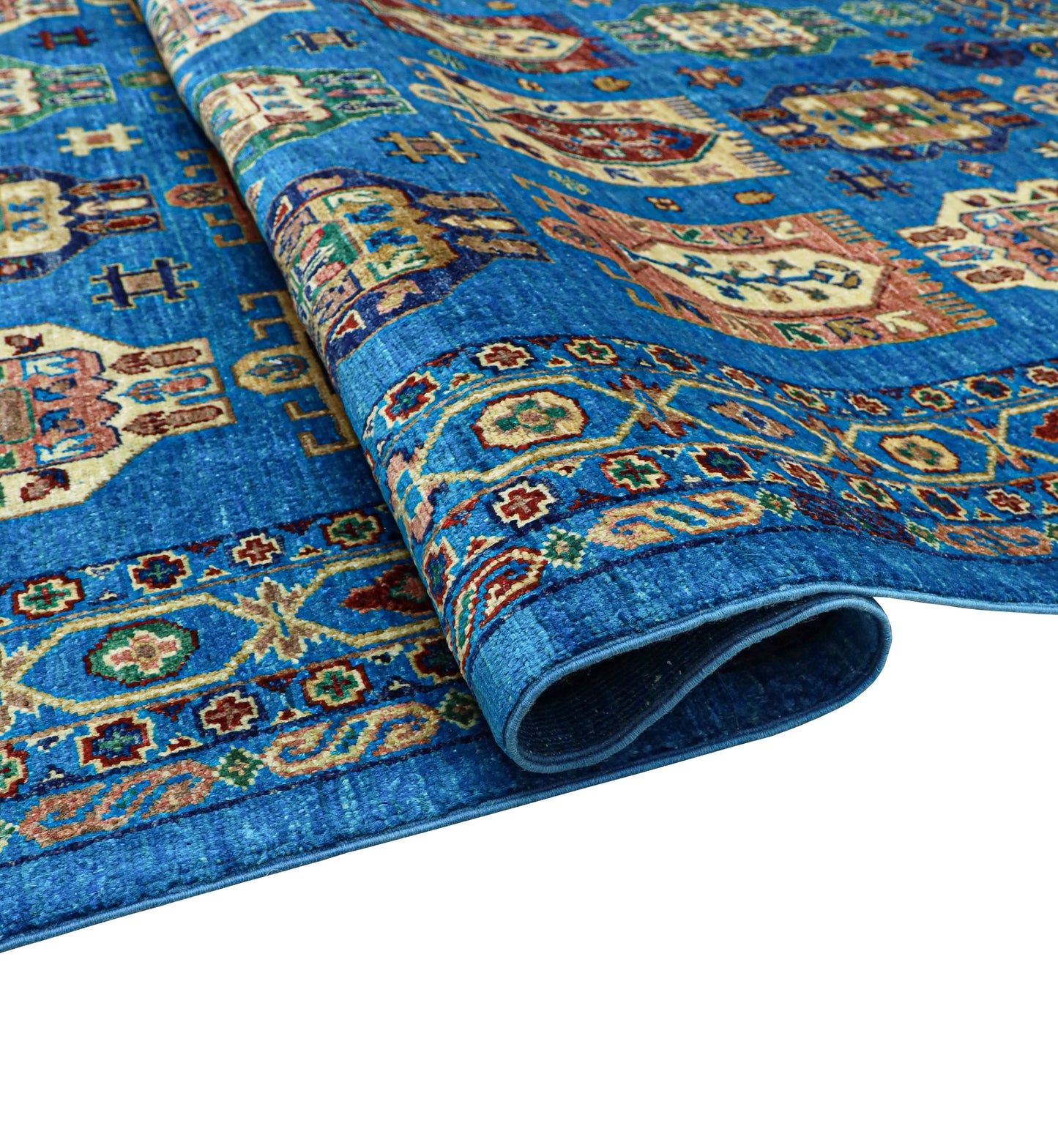 Waziri Blue Hand Knotted Rug - 2.44*1.74