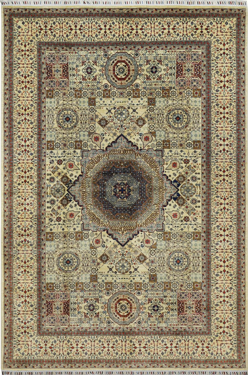 Beige Mamluk Design Rug 2.97x1.97