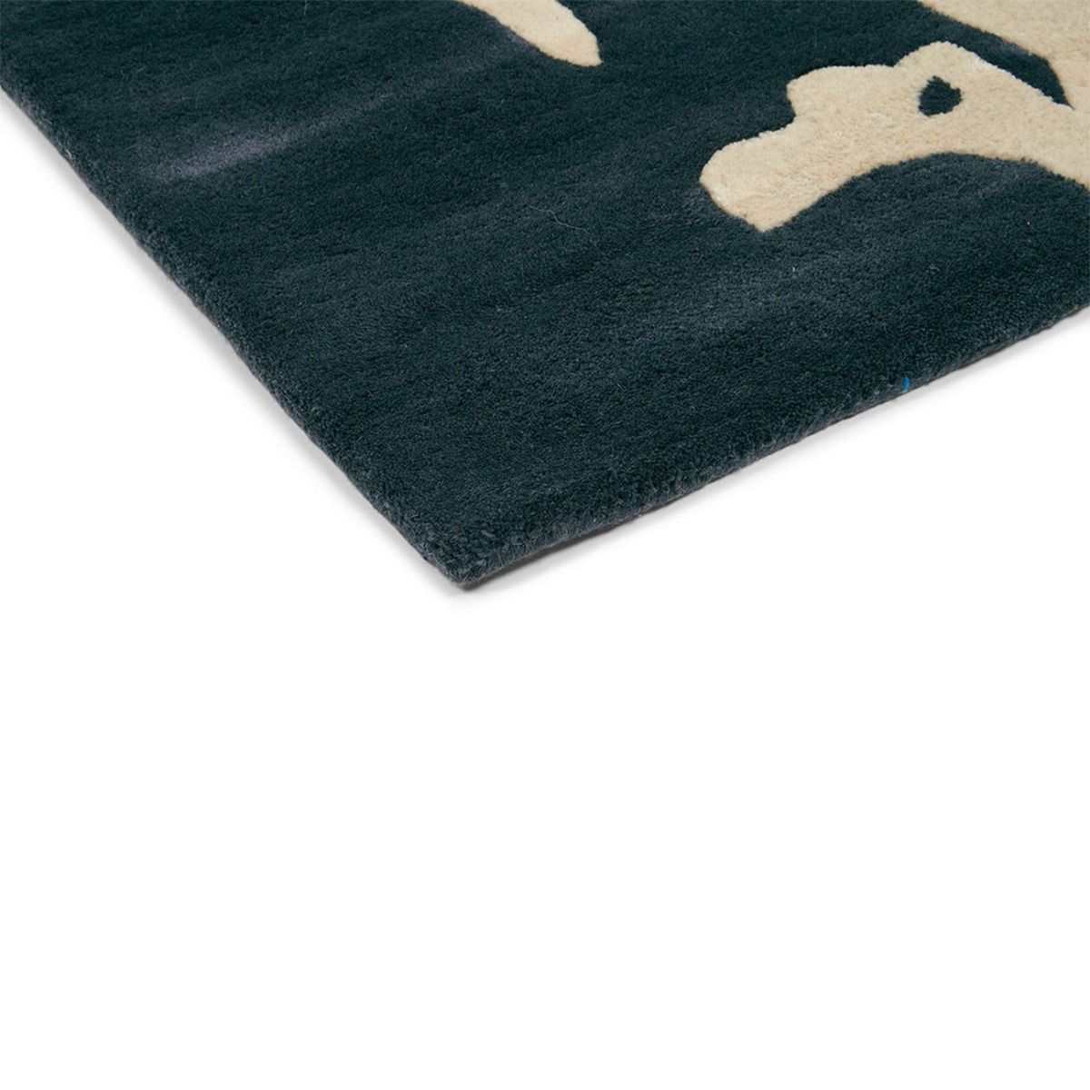 Florence Broadhurst Floral - Charcoal Wool Rug