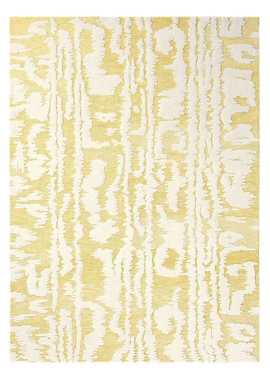 Florence Broadhurst Waterwave Stripe Citron - Wool Rug