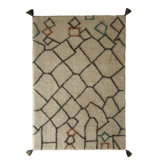 Origins Berber Knotted Chain Ivory/Multi Shaggy