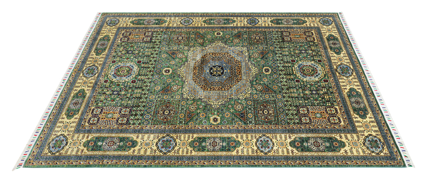 Mamluk Green Rug - 3.00*2.00