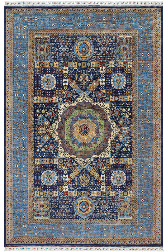 Mamluk Navy Blue Rug - 3.07*1.95