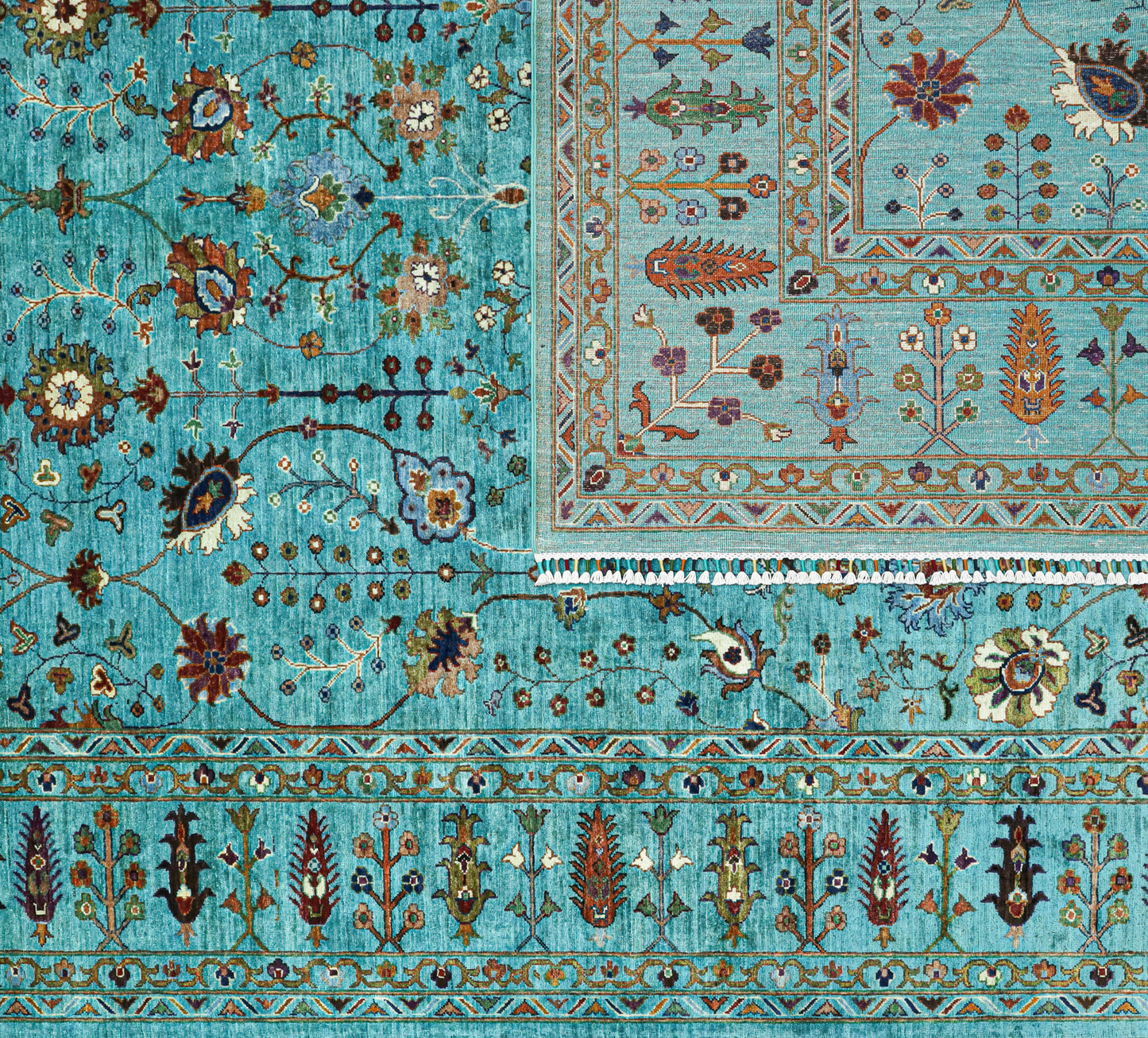 Supreme Sultani Blue Rug - 3.69*2.75