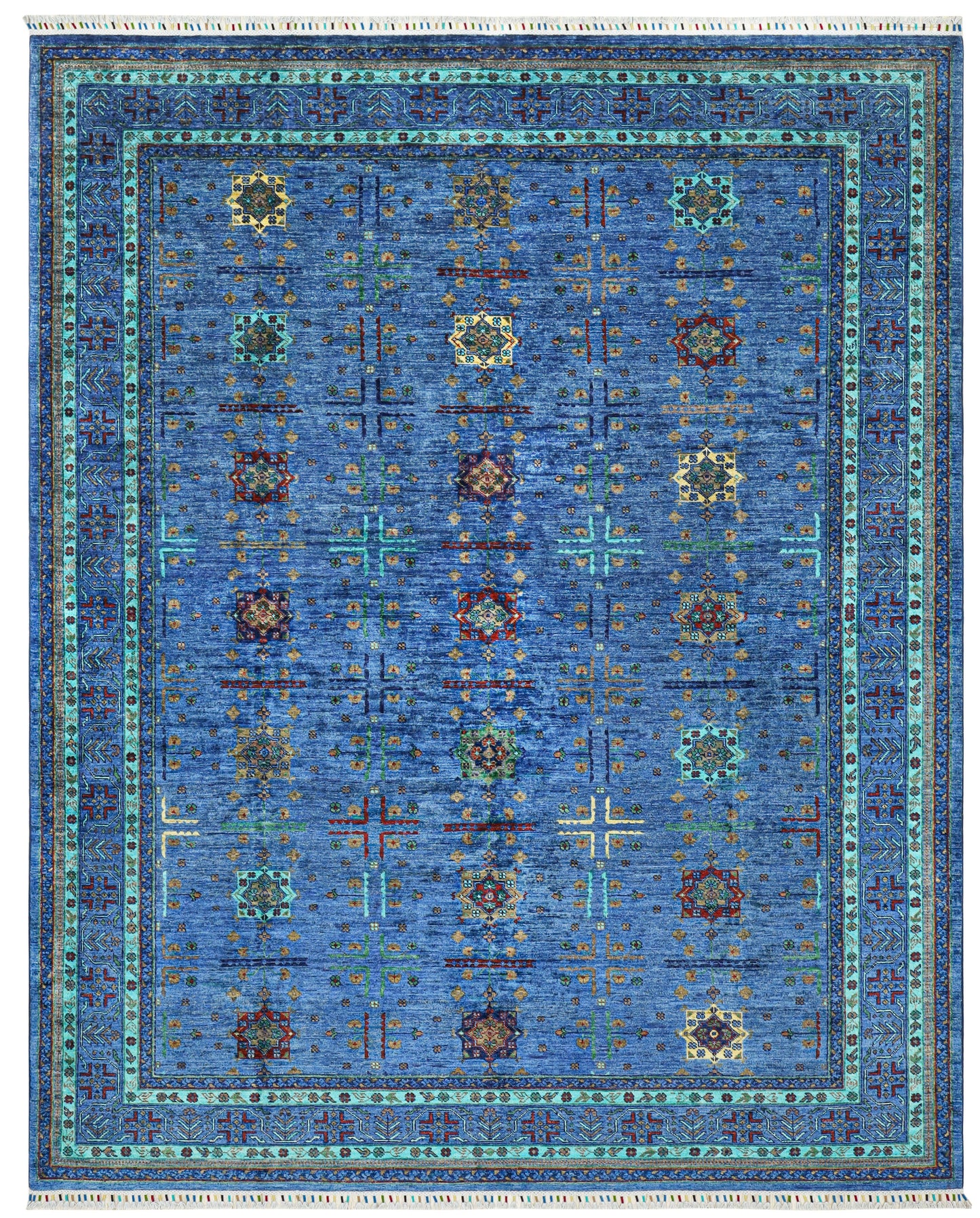 Supreme Bukhara Blue Rug - 3.03*2.47