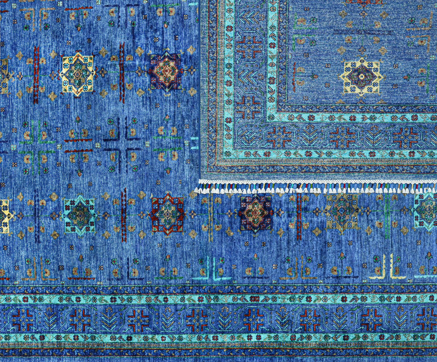 Supreme Bukhara Blue Rug - 3.03*2.47