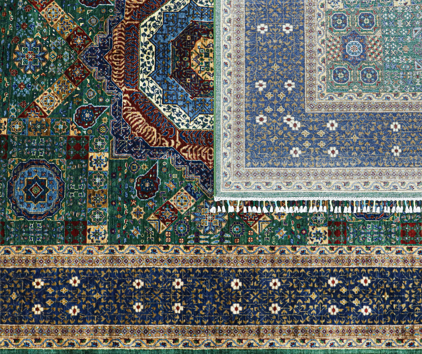 Mamluk Green Rug - 2.97*2.02