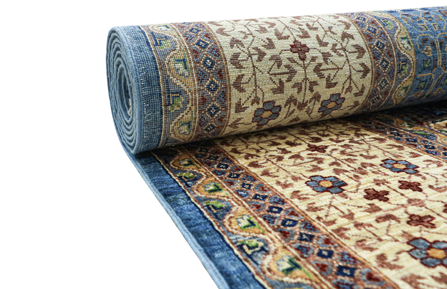 Mamluk Blue and Beige Rug - 3.03*2.05